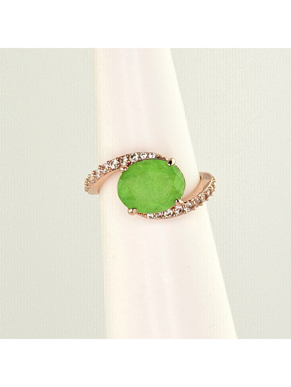 Bomb Party August RBP7886 Sz 5 "Looking Chic" Peridot +Quartz on Rose Gold